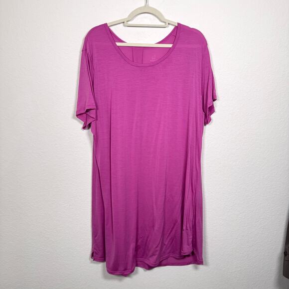 WOOLX Dresses & Skirts - Woolx Womens Merino Wool Swing Mini Dress Size XL Lightweight Pink Purple